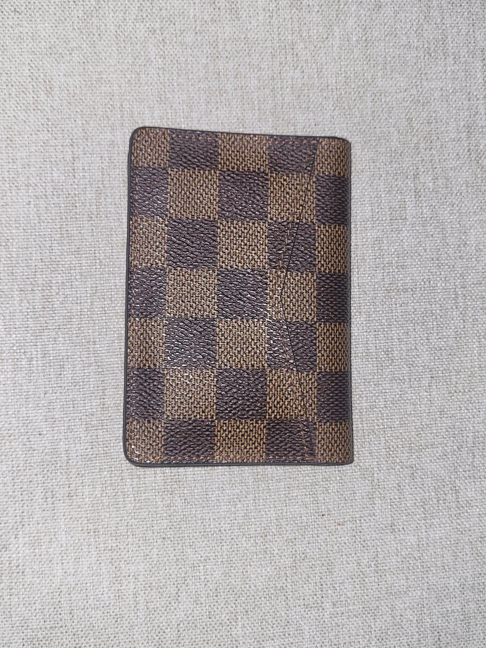 Louis Vuitton Damier Ebene Brown Canvas Pocket Organizer